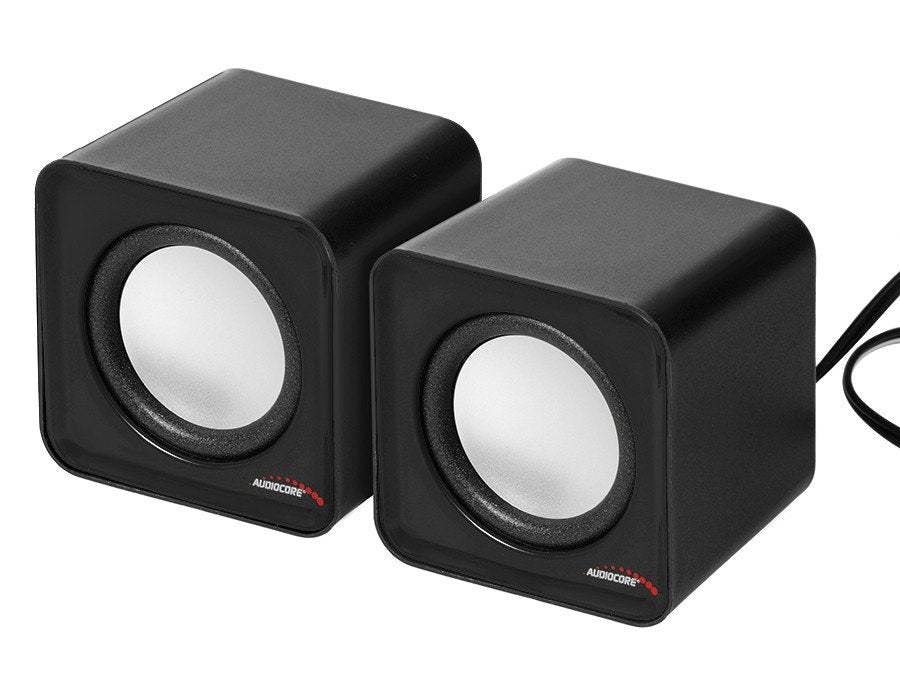 Audiocore Ac870 Altavoces 2.0 3 W Negro, Gris Cableado