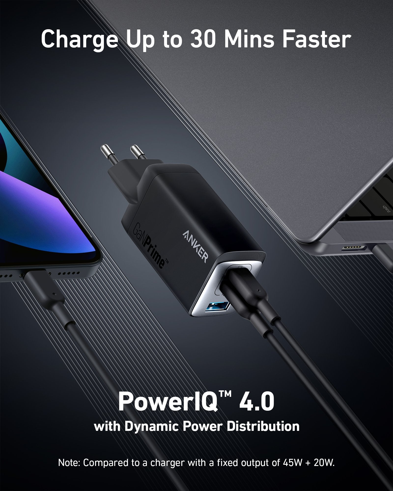 EAN 0194644099091 - Anker 735 Charger Universal Negro Corriente alterna Carga rápida Interior imagen 7