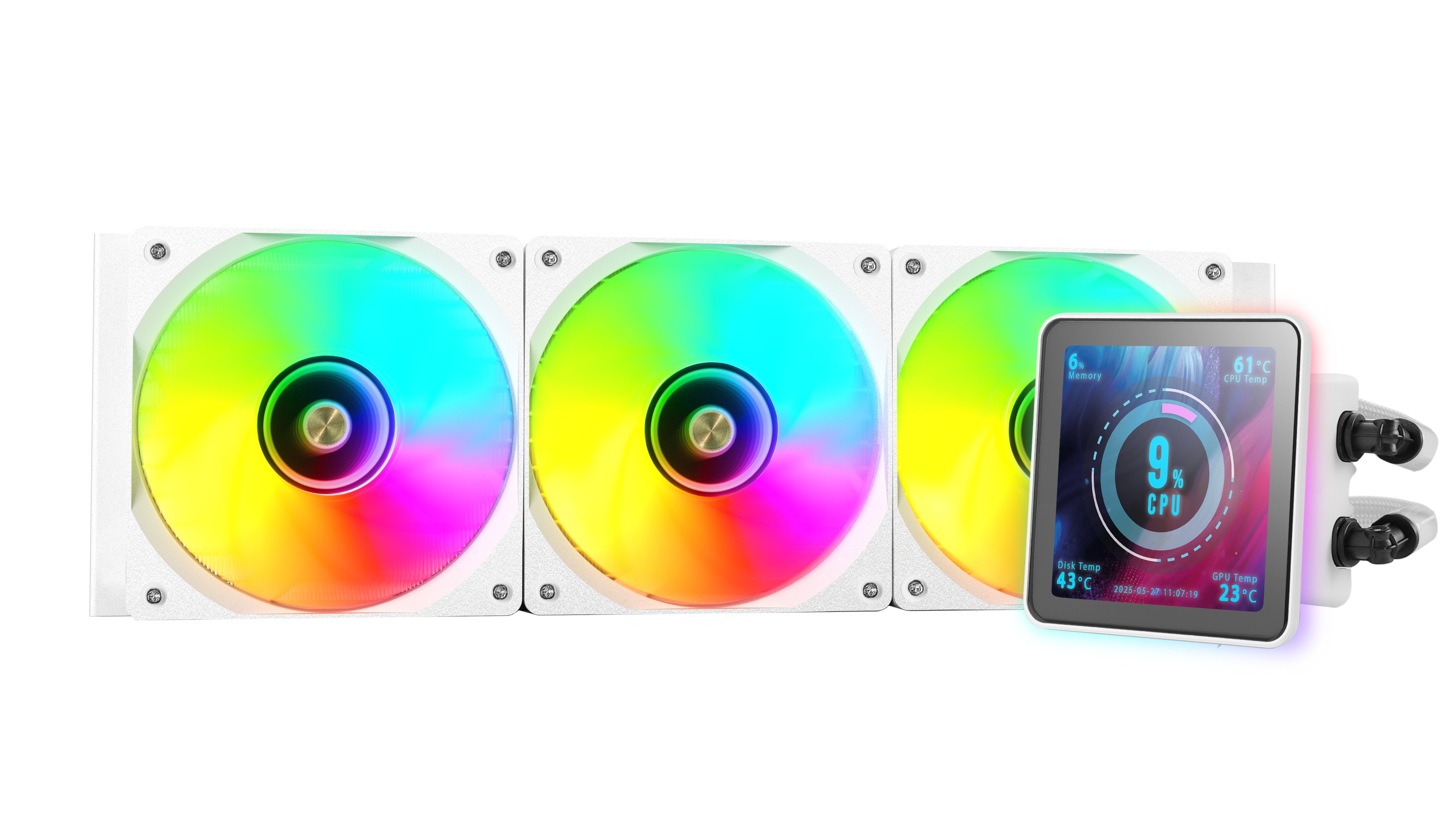 Refrigeración Líquida Cpu Mars Gaming Ml-Visionpro360w Todo En Uno 12 Cm Blanco 1 Pieza(S)