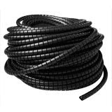 Cubre Cables 15mm Espiral Negro Bobina De 50m