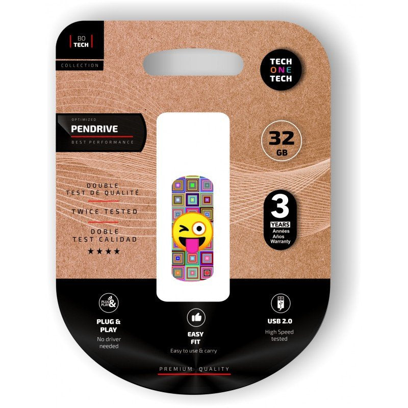 EAN 8436546593294 - TECH ONE TECH TEC4402-32 unidad flash USB 32 GB USB tipo A 2.0 Multicolor imagen 1