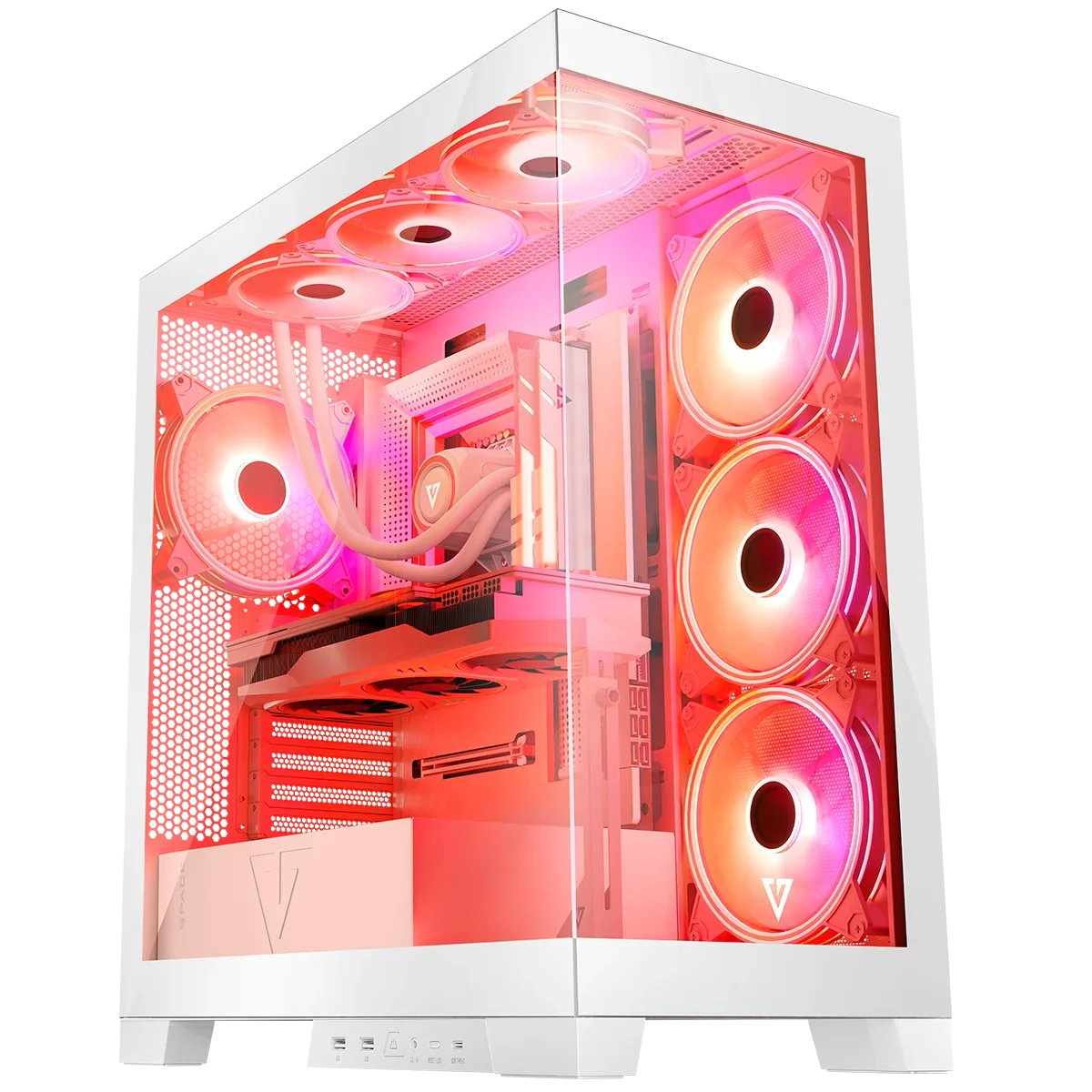 EAN 5903560981305 - Modecom Volcano SPACE APEX ARGB MIDI Midi Tower Blanco imagen 4