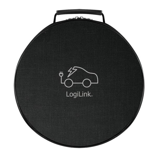 Logilink Elektroauto Cable De Carga Electric Car Charging Cable Tipo 2 Spiral 11kw 3p 20a 5m Negro + Bolsa