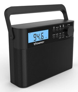 Energy Sistem Kitchen Radio Portatil Fm - Antena Telescopica - Doble Alarma - Alimentacion Por Dc O 6xaa - Negro