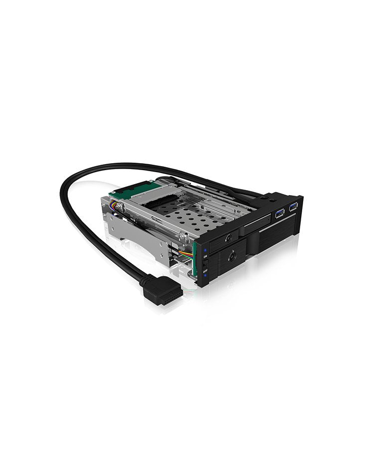 Icy Box Ib-174ssk-U 13,3 Cm (5.25") 1x 2,5"+1x 3,5" 2xsata, Für 5,25"
