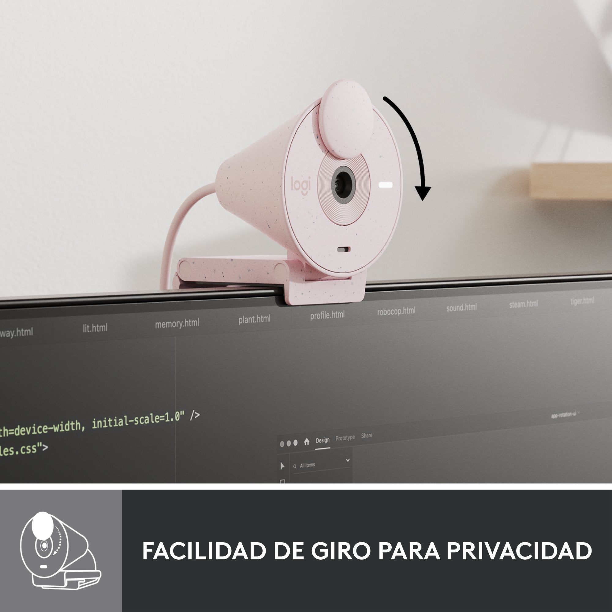 Logitech Brio 300 Cámara Web 2 Mp 1920 X 1080 Pixeles Usb-C Rosa