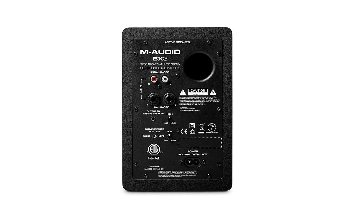 M-Audio Bx3 Altavoz Negro Alámbrico 50 W