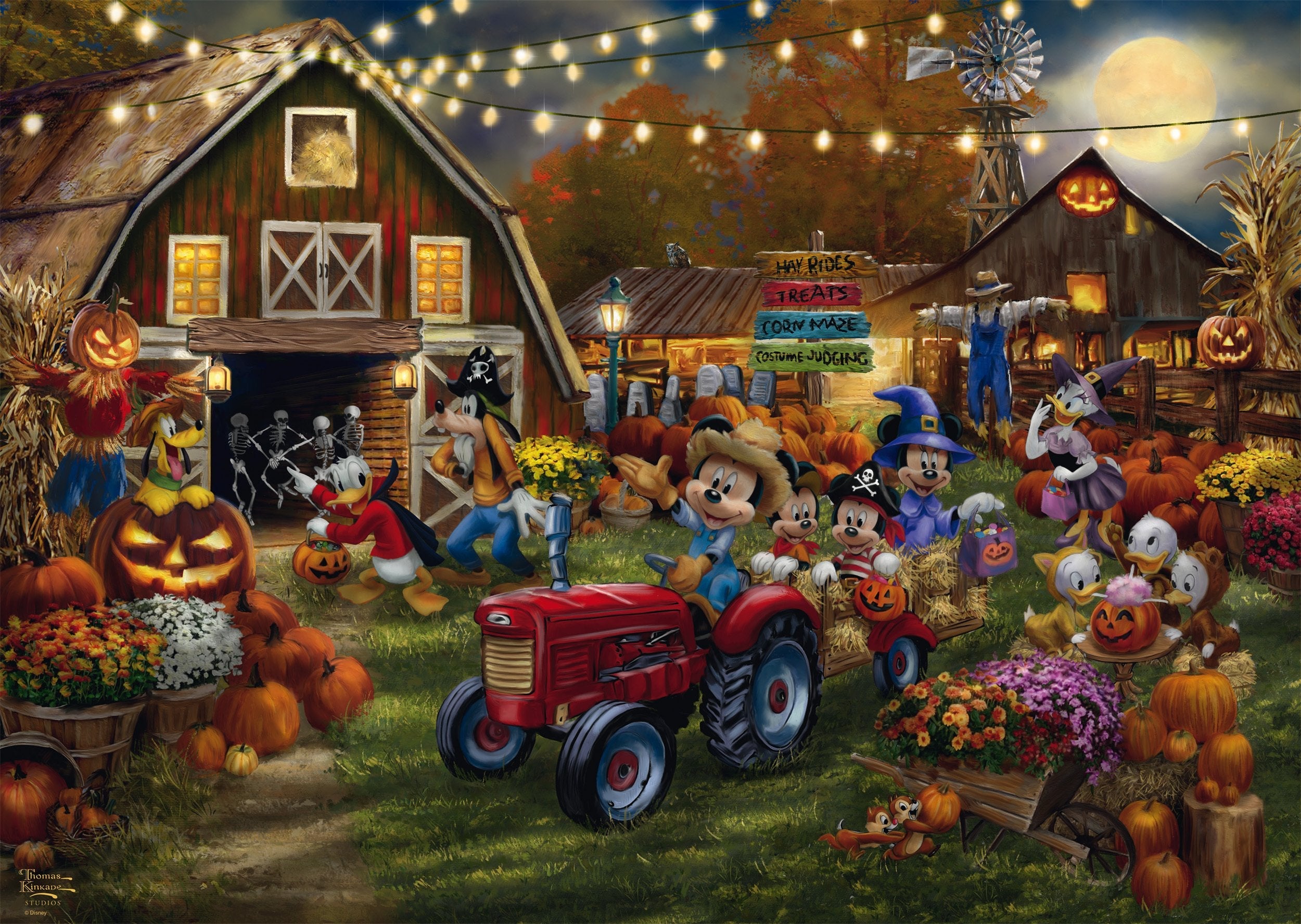 Schmidt Spiele Thomas Kinkade Studios: Disney - Mickey & Minnie Pumpkin Festival (1000 Teile) 58048