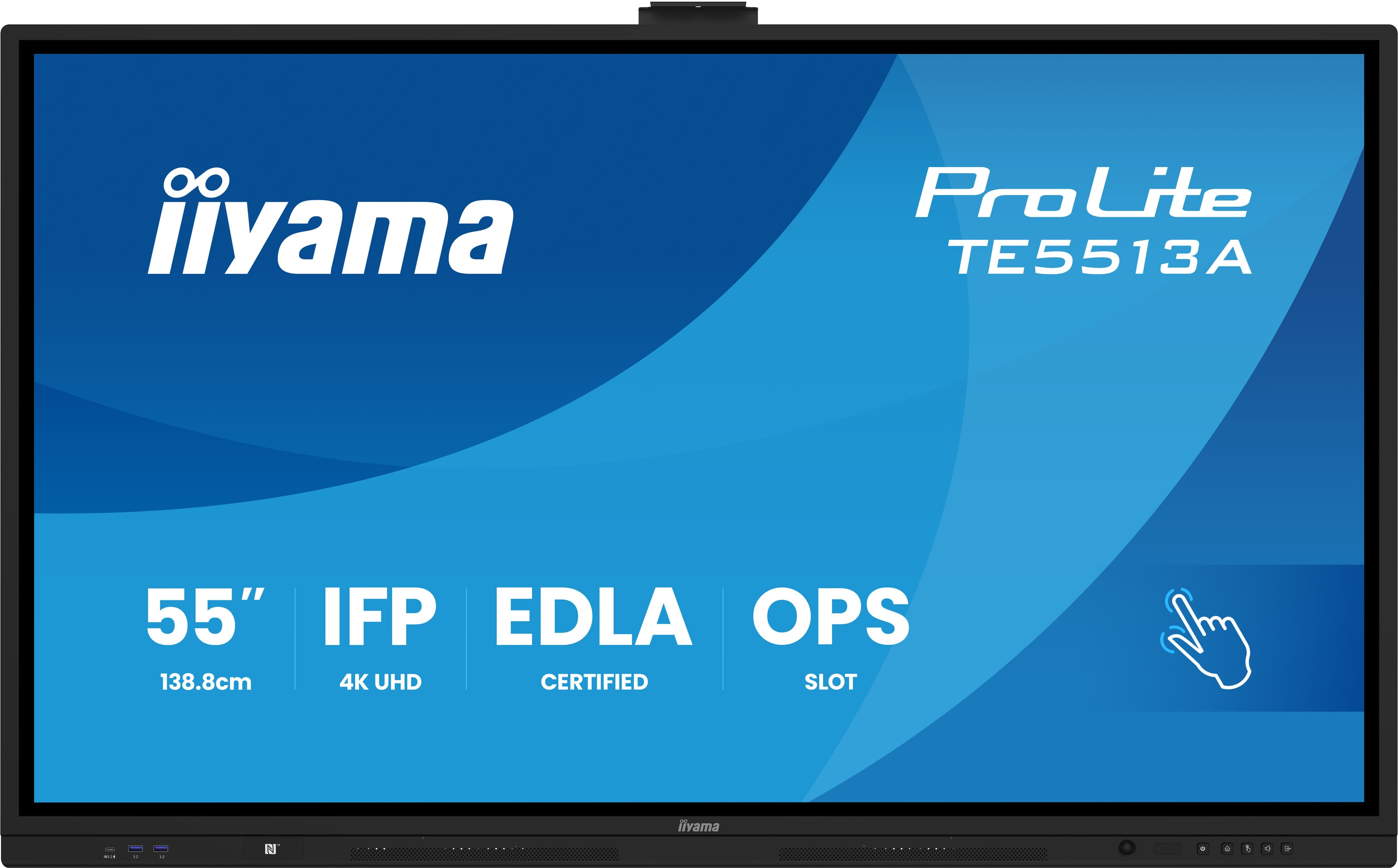 EAN 4948570124794 - iiyama TE5513A-B1AG pantalla de señalización Panel plano interactivo 138,7 cm (54.6") Wifi 450 cd / m² 4K imagen 2