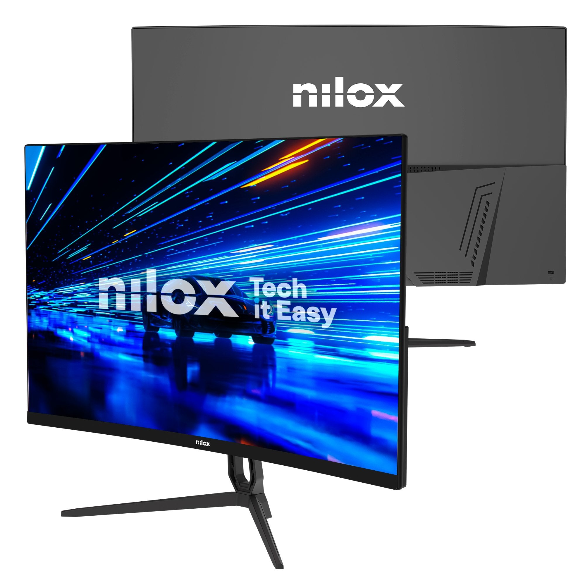 EAN 8431775035942 - Nilox NXM27CRV2001 pantalla para PC 68,6 cm (27") 1920 x 1080 Pixeles Full HD LED Negro imagen 3