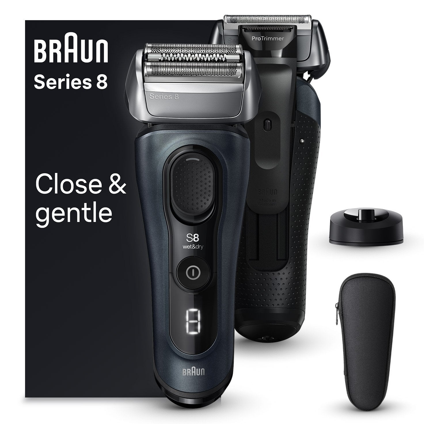 EAN 7500435218009 - Braun Series 8 8513s Máquina de afeitar de láminas Negro imagen 1