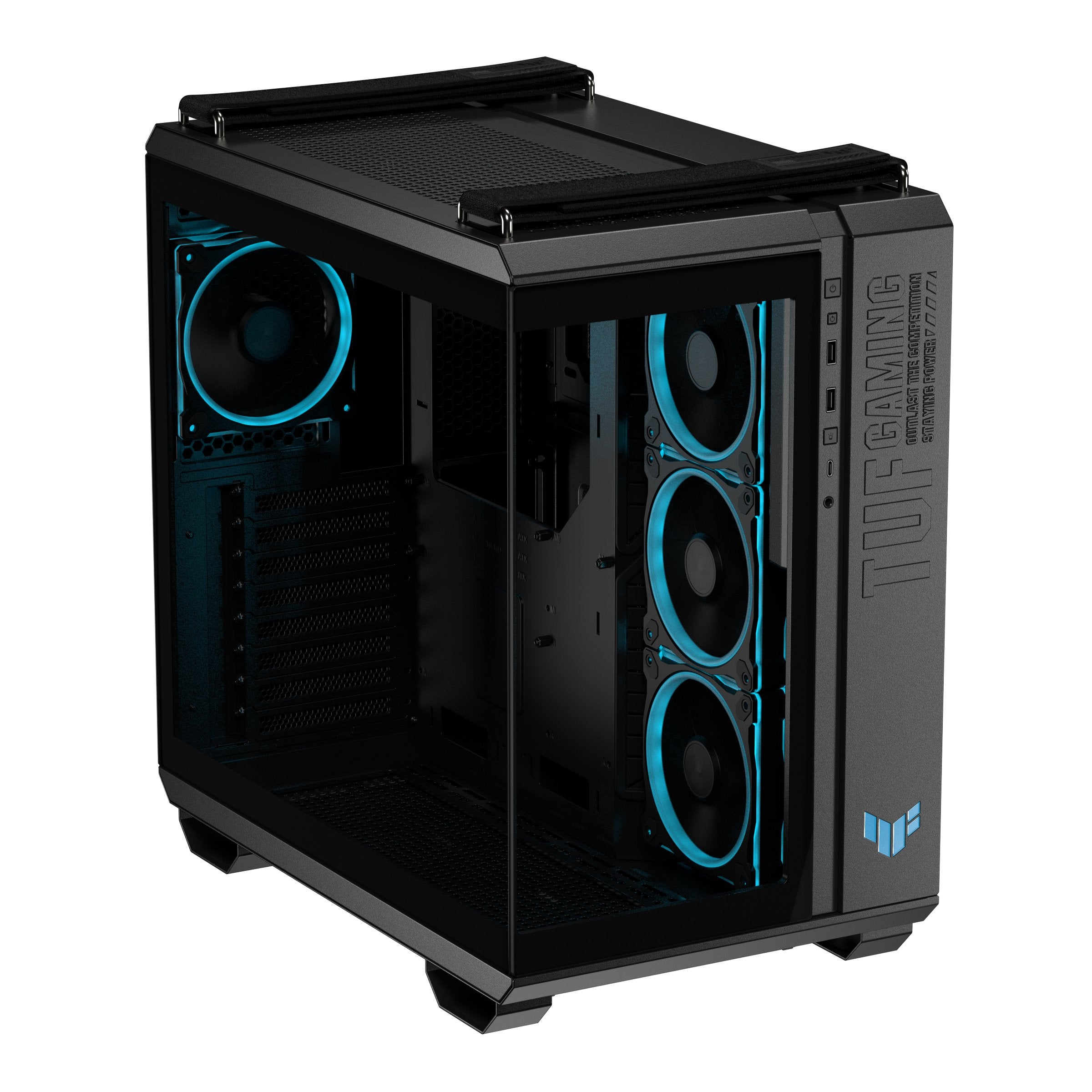EAN 4711387696613 - ASUS TUF GAMING GT502 Horizon TG ARGB Black Midi Tower Negro imagen 6