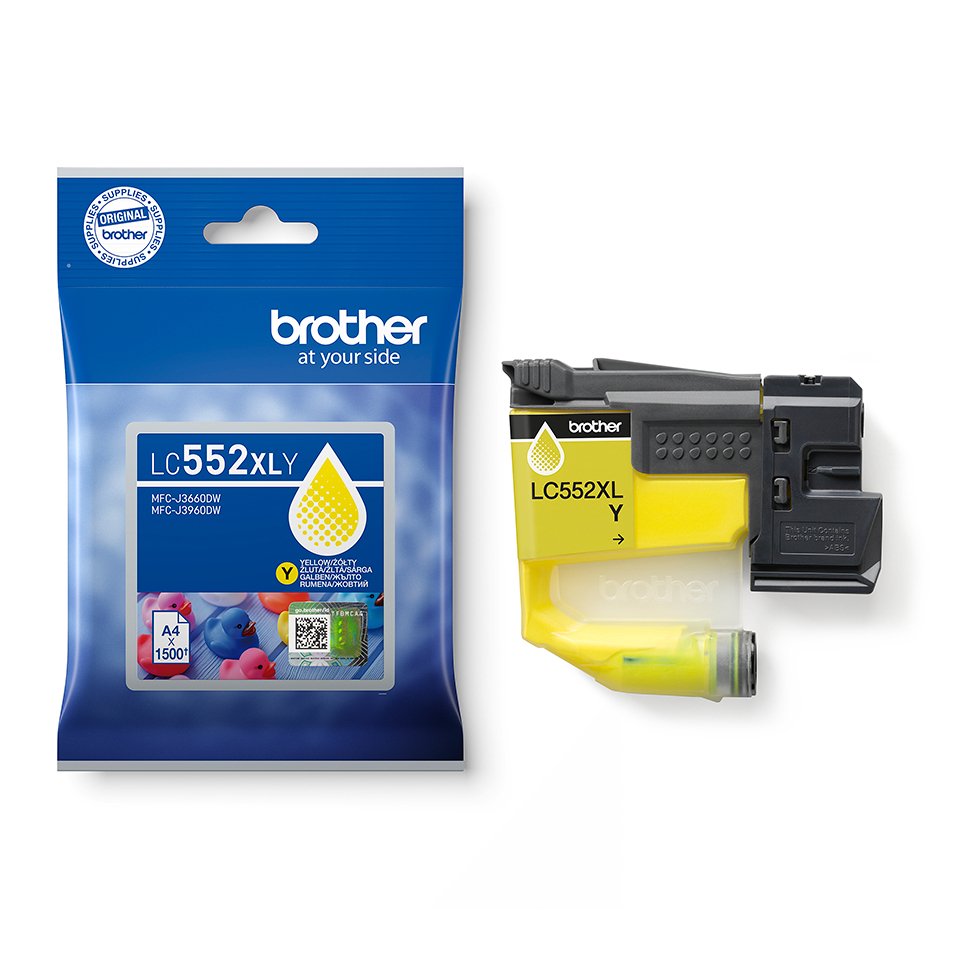 EAN 4977766843485 - Brother LC552XLY cartucho de tinta 1 pieza(s) Original Amarillo imagen 3