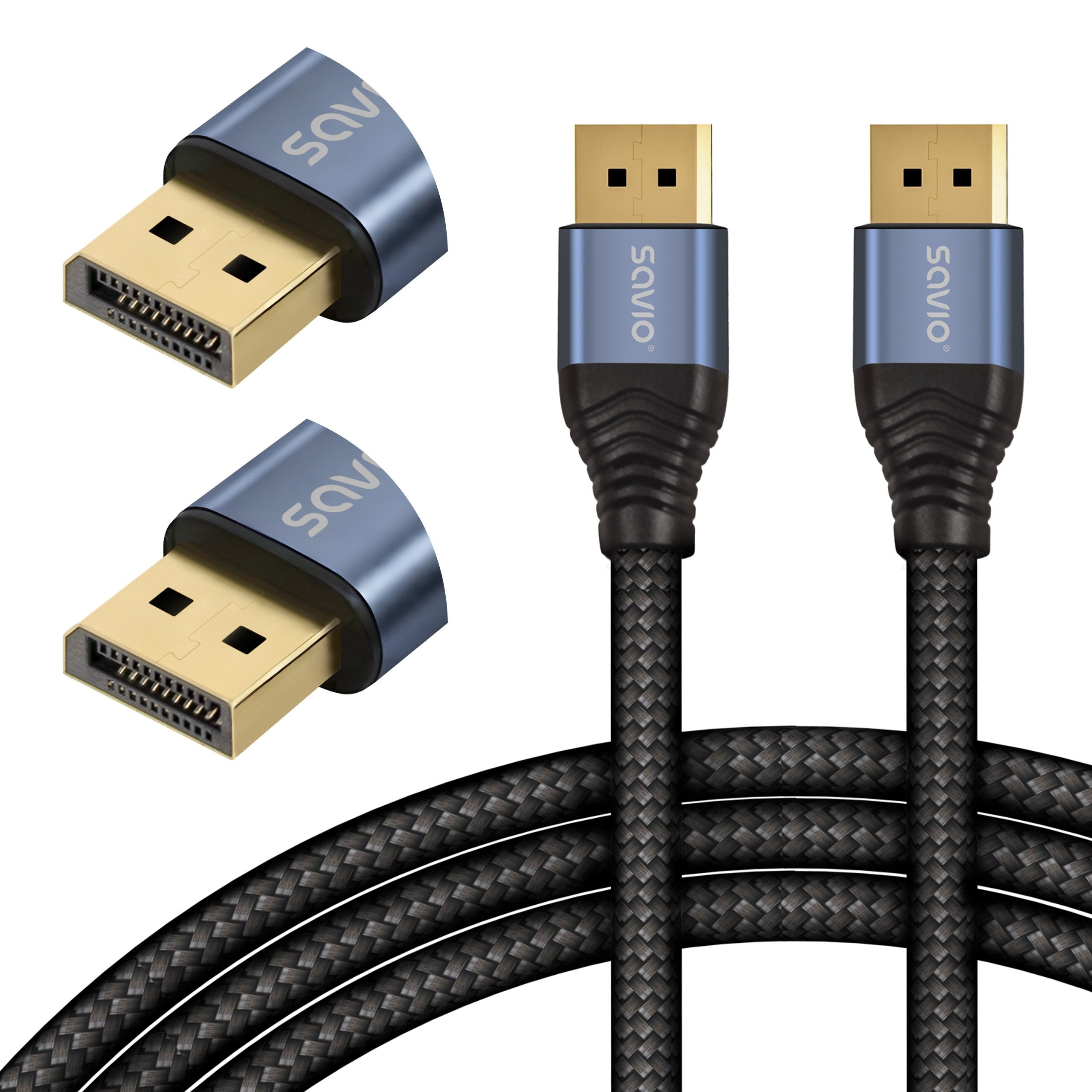 Savio Cl-210 Cable Displayport 2 M Negro