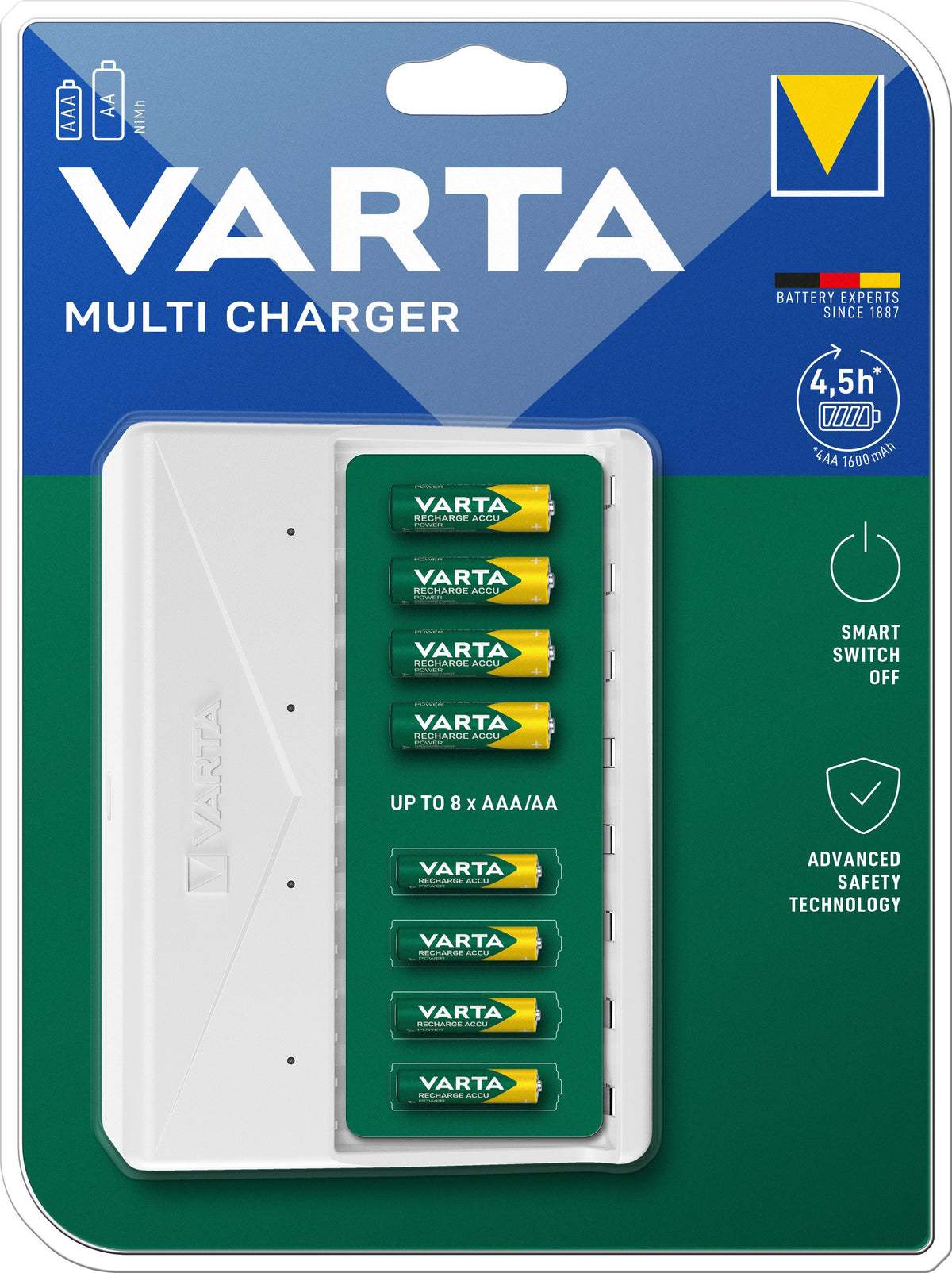 EAN 4008496054701 - Varta 57659 101 401 cargador de batería Pilas de uso doméstico Corriente alterna imagen 6