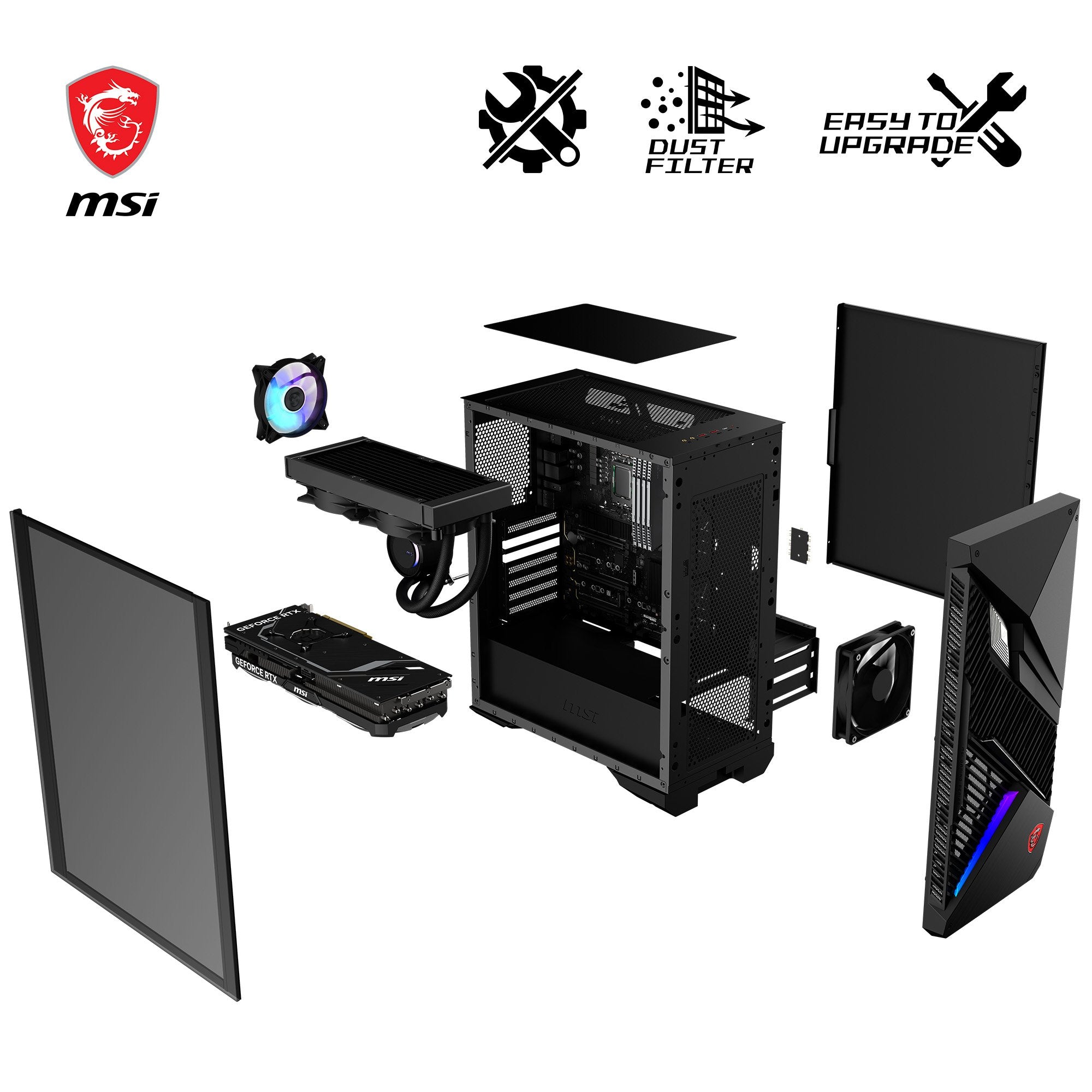 Pc Gaming Msi Mpg Infinite X2 14nug7-460at Intel® Core I7 I7-14700kf 32 Gb Ddr5-Sdram 1 Tb Ssd Nvidia Geforce Rtx 4080 Super Windows 11 Home