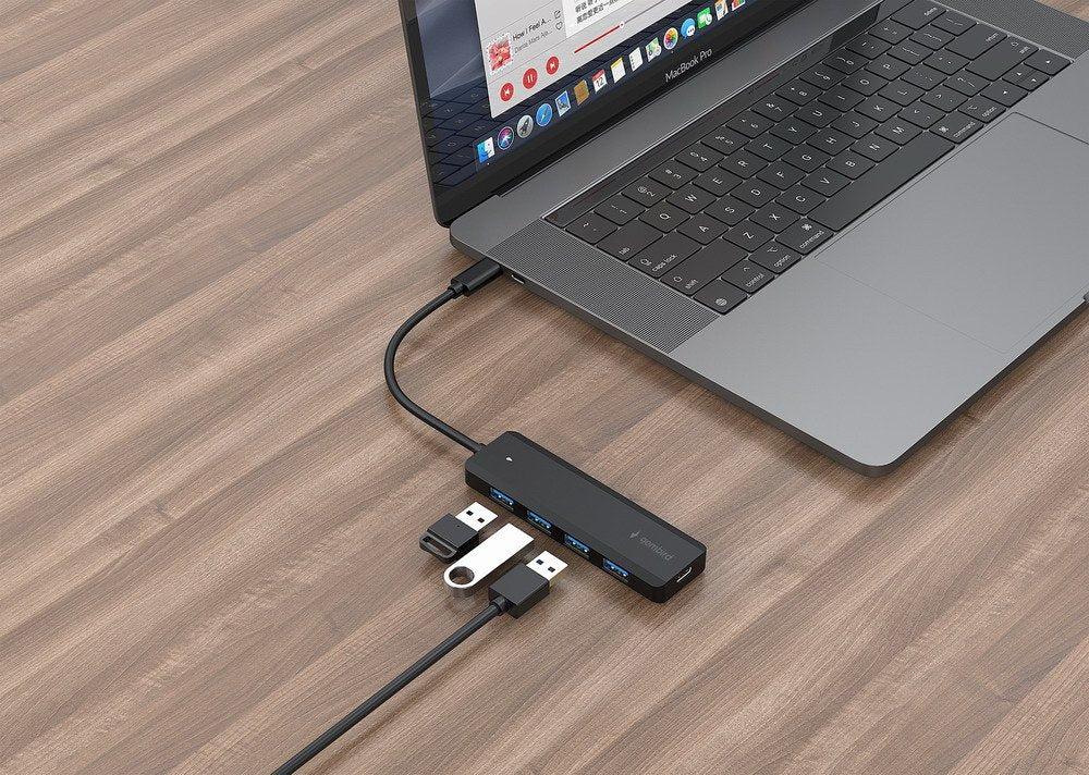EAN 8716309128834 - Gembird UHB-CM-U3P4P-01 hub de interfaz USB 3.2 Gen 1 (3.1 Gen 1) Type-C Negro imagen 3
