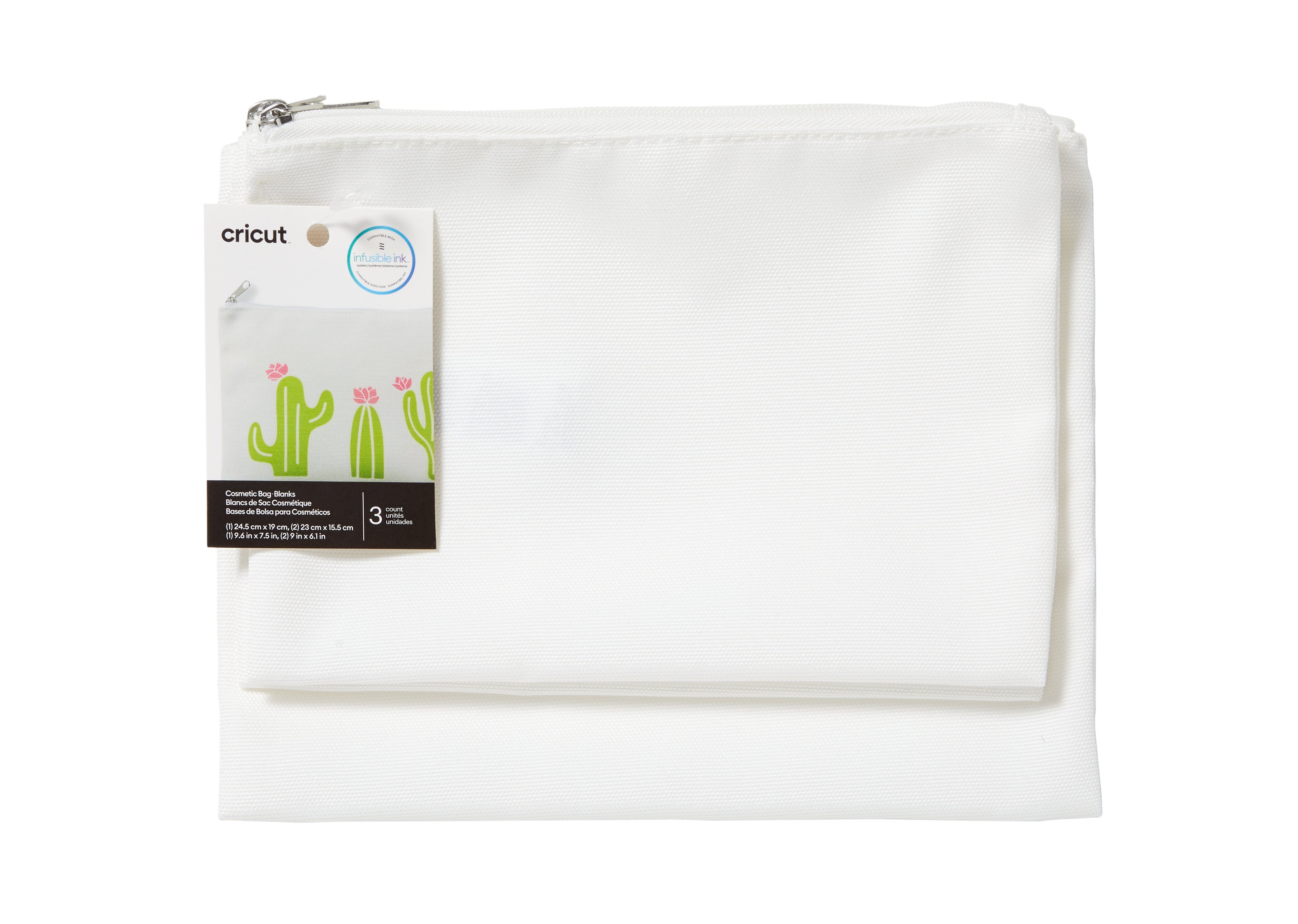 EAN 0093573886911 - Cricut Cosmetic Bag Blanks textil imprimible imagen 1