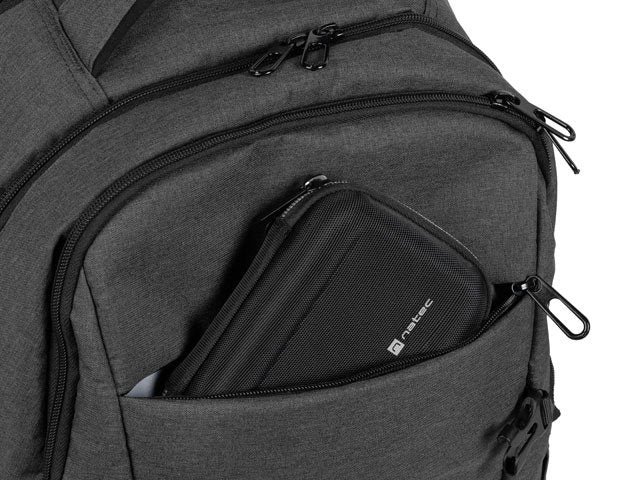 EAN 5901969445398 - NATEC NTO-2226 mochila City backpack Negro, Gris Poliéster imagen 5
