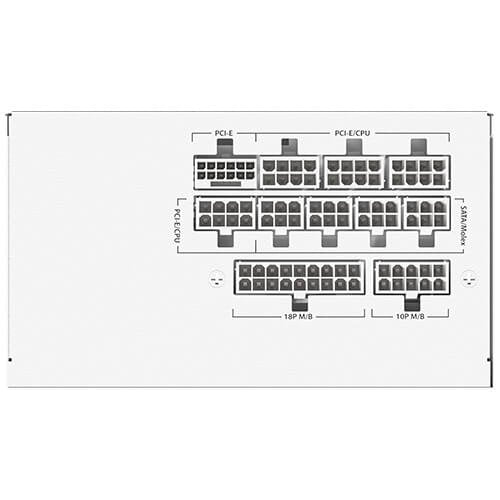 EAN 0761345200943 - Antec GSK ATX3.1 850W White 80 PLUS Gold unidad de fuente de alimentación 20+4 pin ATX ATX Blanco imagen 7
