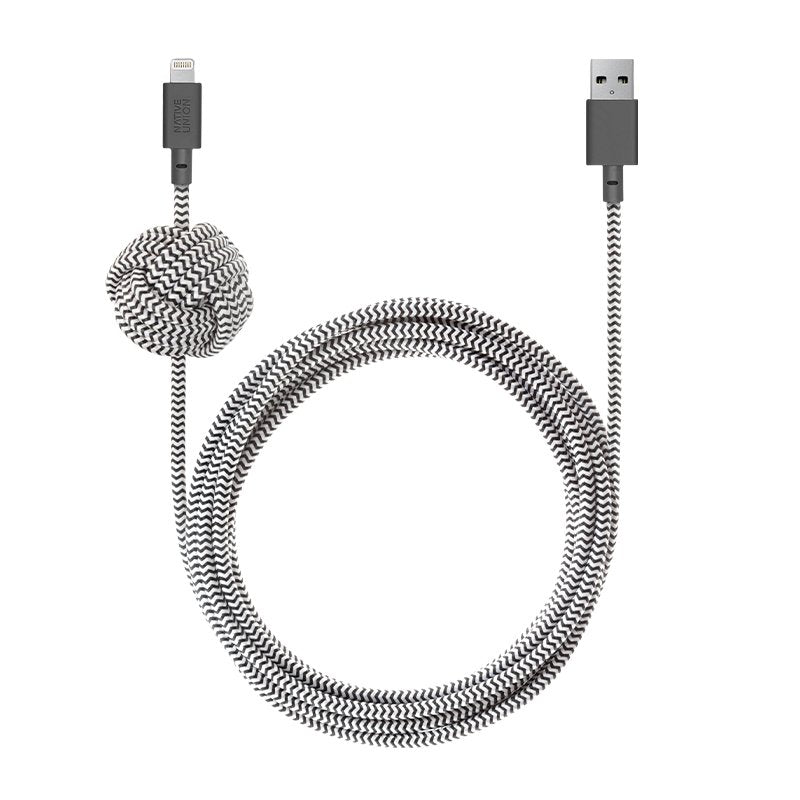 Native Union Night Cable Usb-A To Lightning 3m Zebra