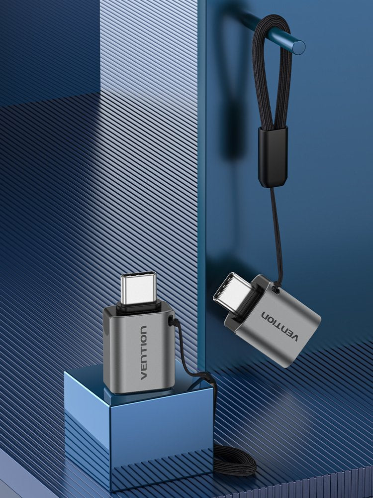 EAN 6922794749115 - Vention CDQH0 cambiador de género para cable USB C USB A Gris imagen 4