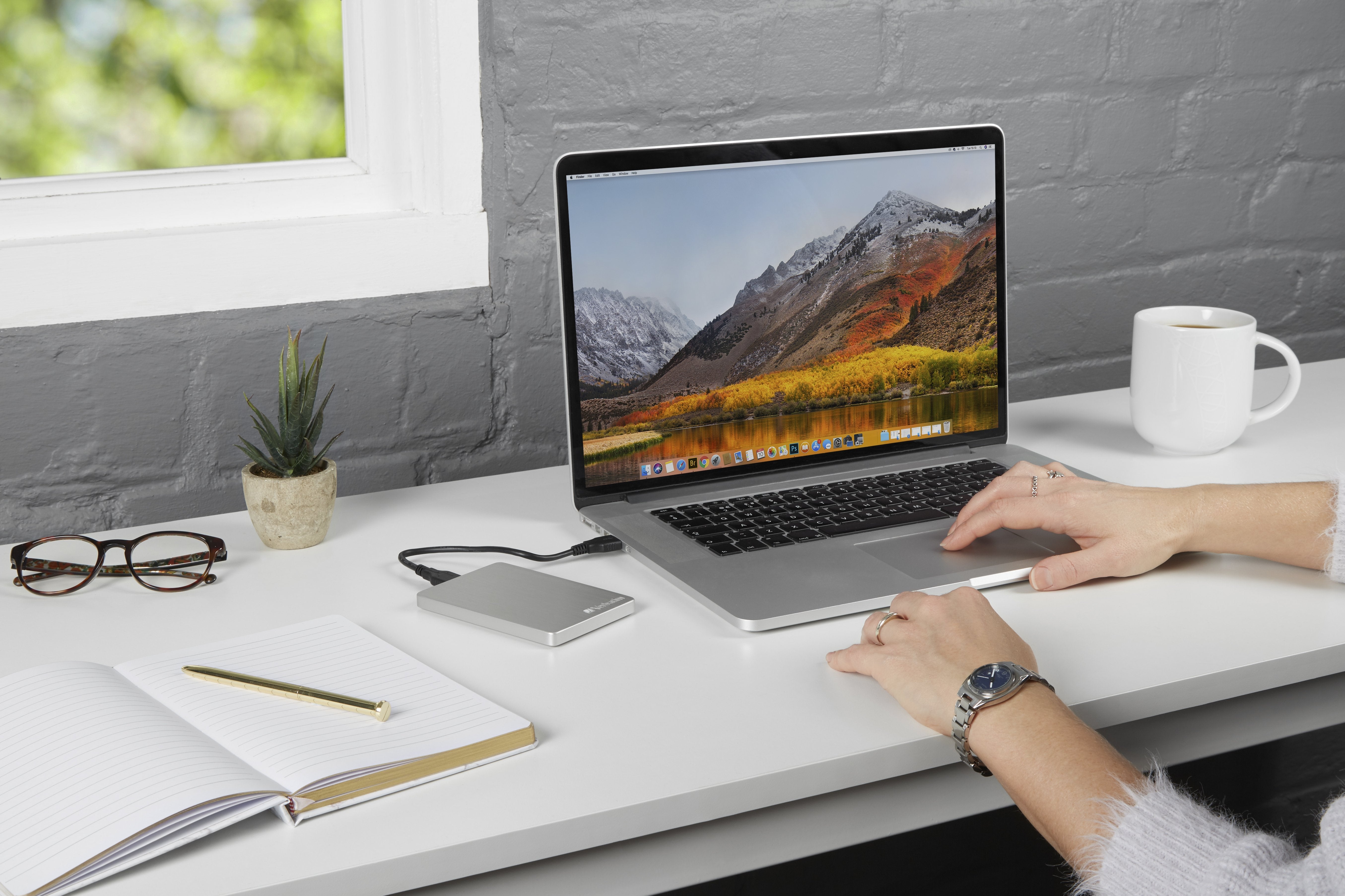 Disco Externo Hdd Verbatim Store N Go Alu Slim 2tb Usb 3.2 Gen1 Silver