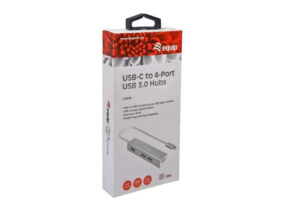 Hub Equip Usb-C 4 Puertos Usb 3.0