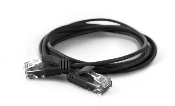 Wantec Cable De Red Utp Cat6a D=2,8mm 0,10m Negro