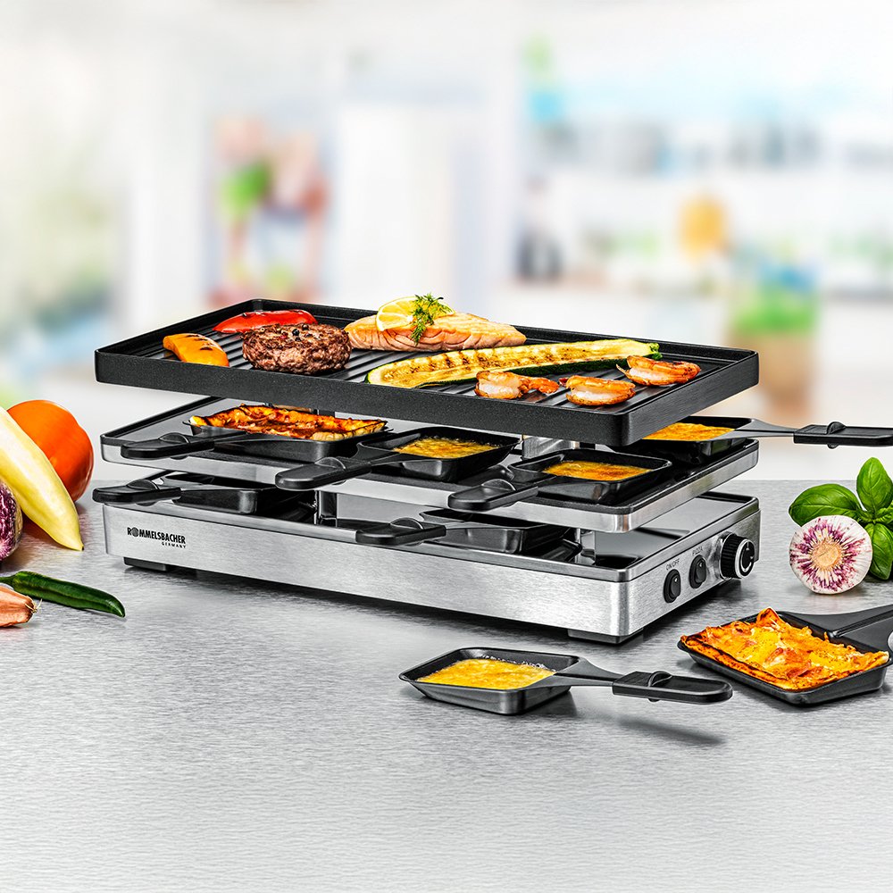 EAN 4001797008190 - Rommelsbacher RCP 1800 parrilla de interior 1800 W Acero inoxidable imagen 2