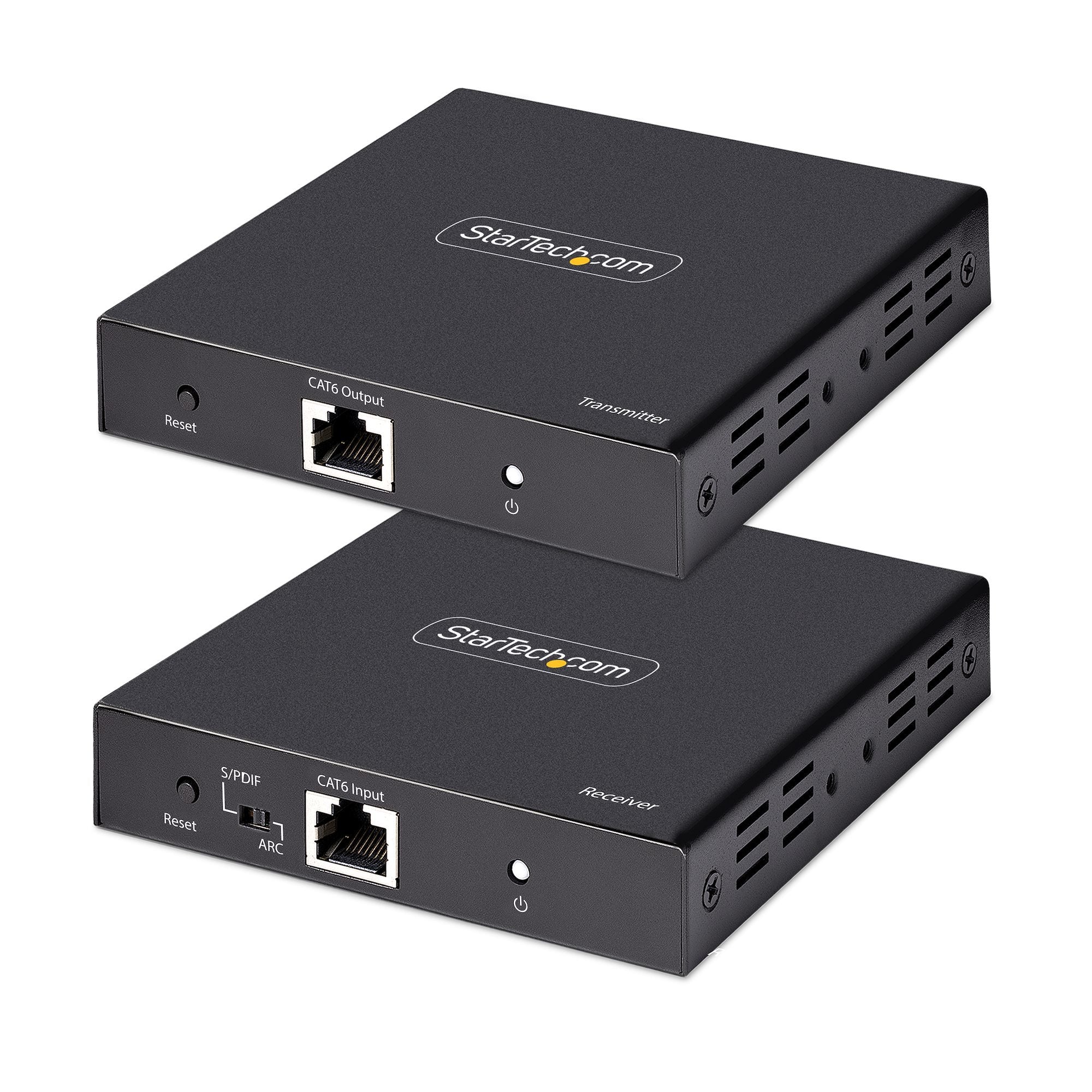 Startech.Com Extensor Hdmi 4k Por Cable Cat5/Cat6 Ethernet - Extensor De Vídeo 4k 60hz Hdr Hasta 70m - Salida De Audio S/Pdif - Juego Kit De Transmisor Y Receptor Hdmi