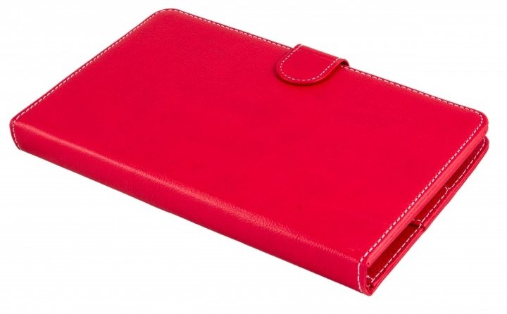 Funda Universal Silver Ht Para Tablet 9-10.1" + Teclado Con Cable Micro Usb Rojo/Blanco