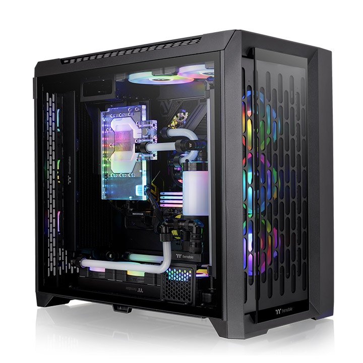 Caja Pc Thermaltake Cte C750 Tg Full Tower "Argb" Negro Retail