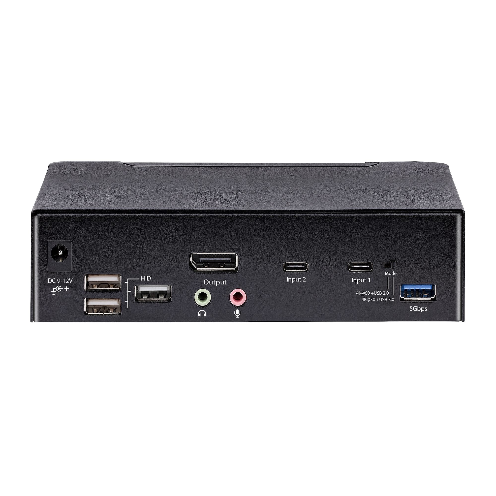Startech Switch Kvm Usb C Tipo C, De 2 Puertos Displayport 4k 60hz, Audio 3,5mm, Hub 4x Usb Y 2x Usb A 3.2 Gen 1 De 5gbps