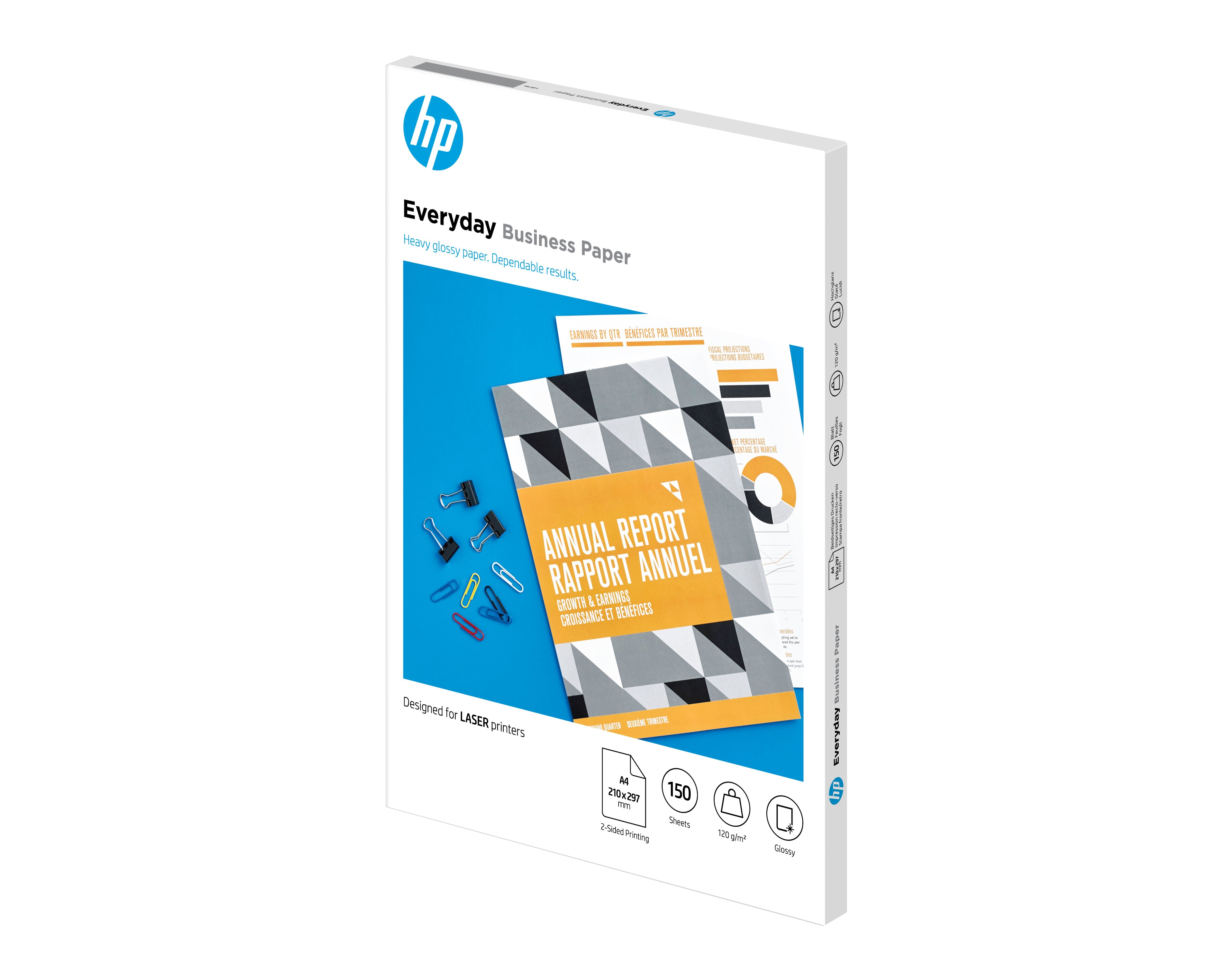 EAN 0193905504909 - HP Everyday Laser Glossy FSC Paper 120 gsm-150 sht/A4/210 x 297 mm papel para impresora de inyección de t imagen 1