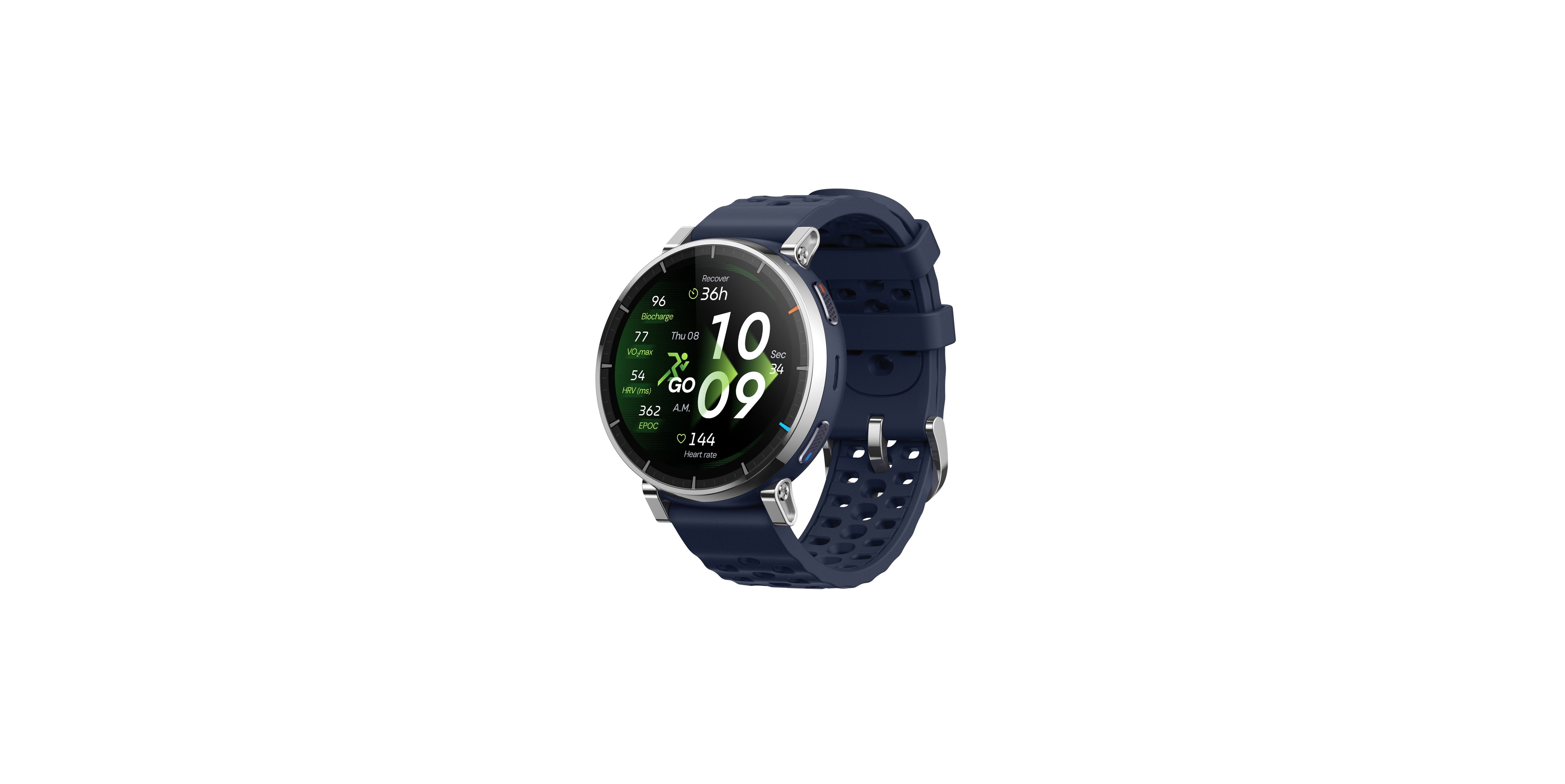 Smartwatch Amazfit Active 3 Premium Dark Azul Hyrox-Modus
