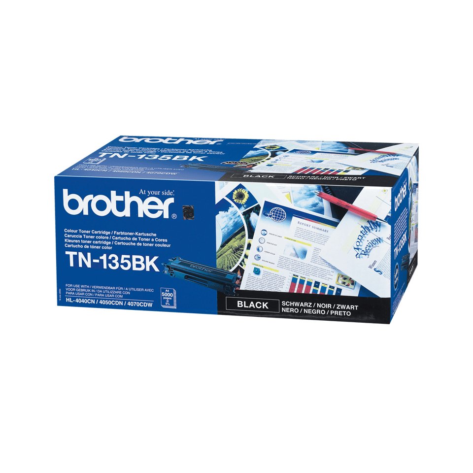 EAN 4977766648134 - Brother TN-135BK cartucho de tóner 1 pieza(s) Original Negro imagen 2