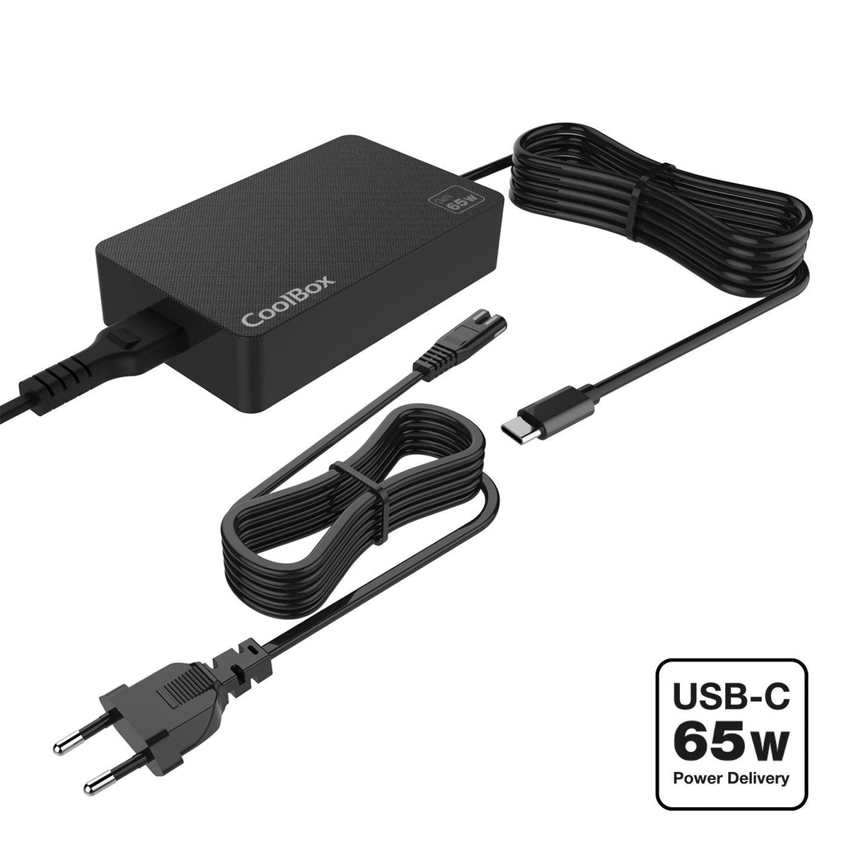 Coolbox Cargador Portatil Gan Usb-C 65w