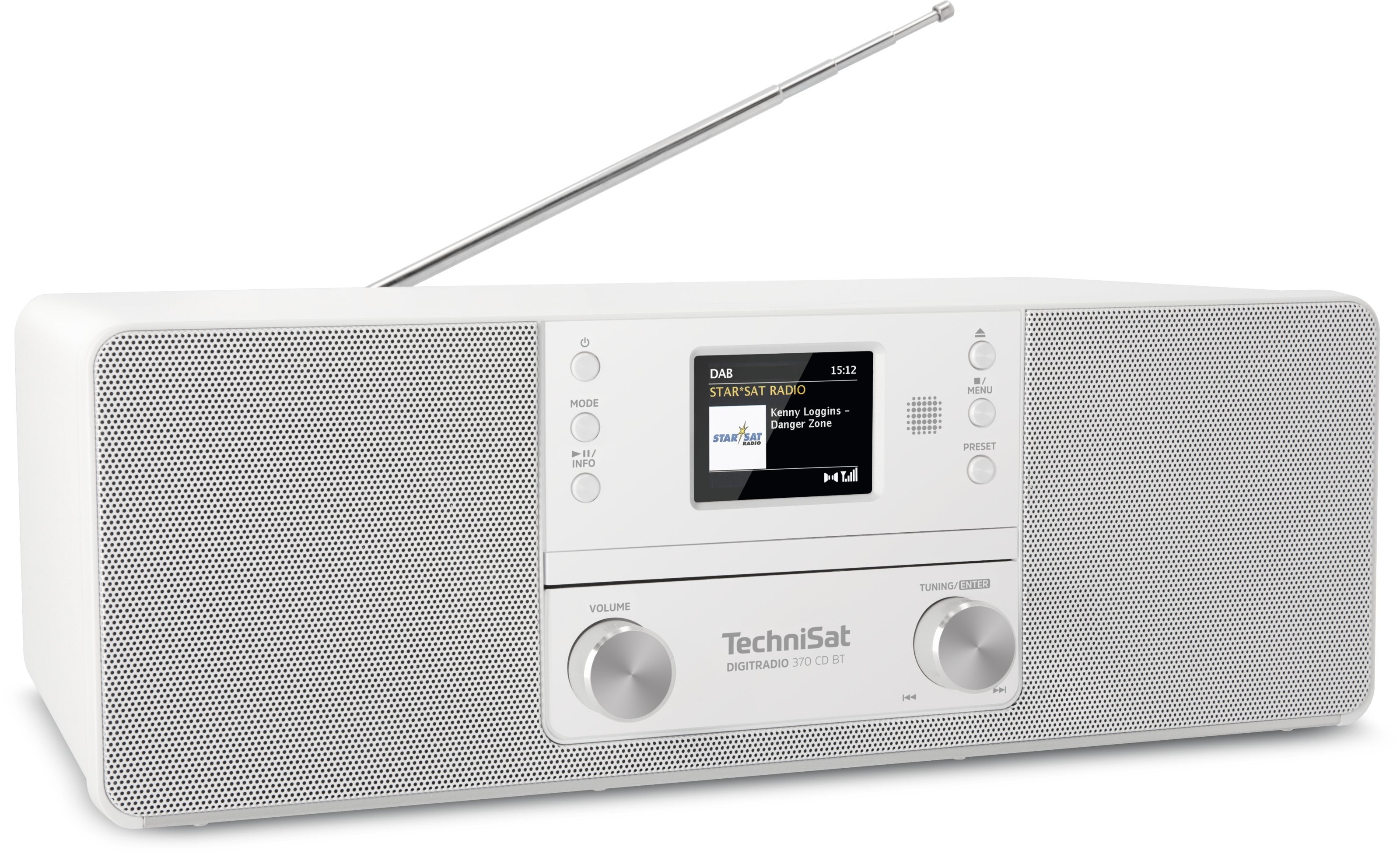 EAN 4019588139480 - TechniSat 370 CD BT Personal Analógico y digital Blanco imagen 2