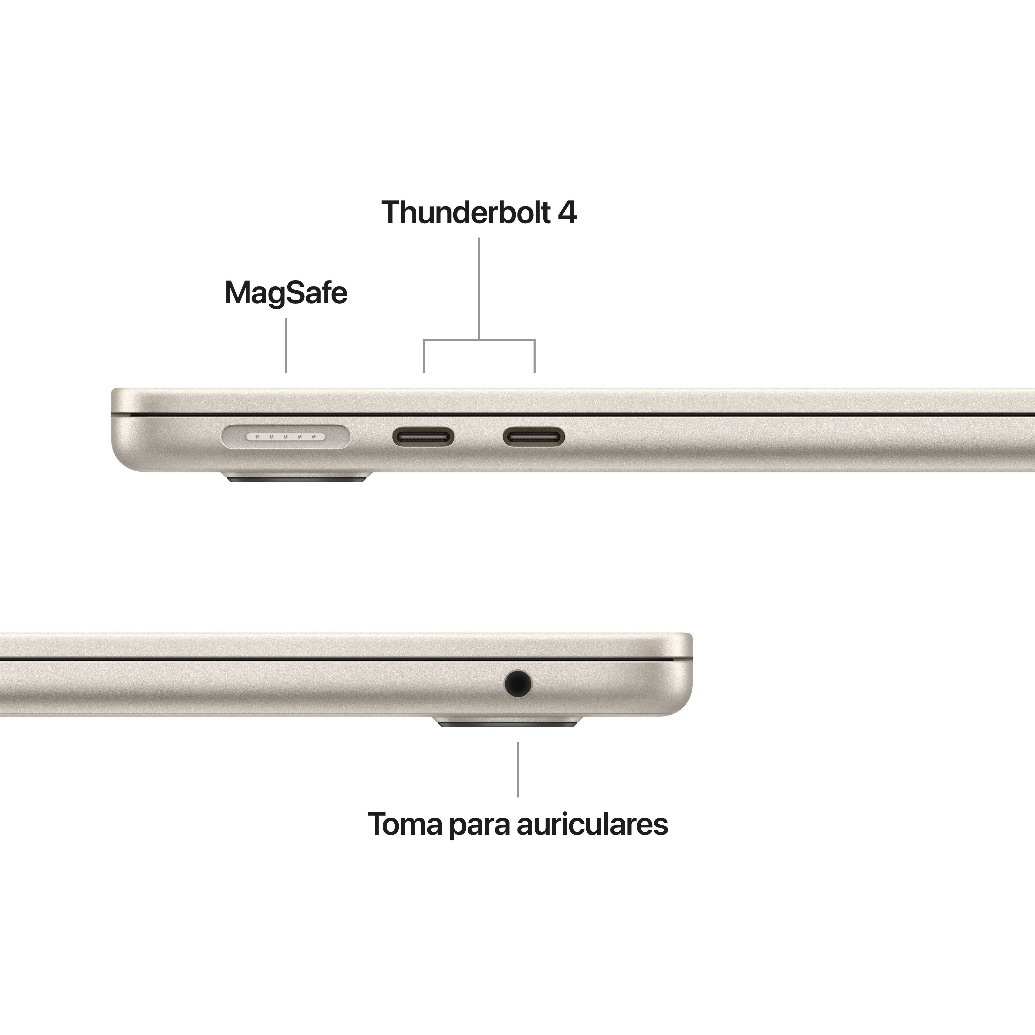 Apple Macbook Air 13,6' M5 10-Core Cpu 16gb 512gb Ssd 8-Core Gpu Blanco Estrella