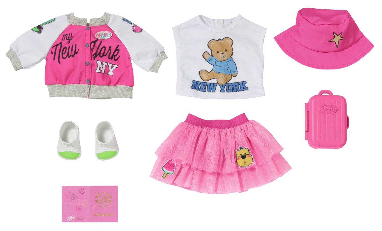 Zapf Creation Baby Born® Conjunto De Viaje Deluxe 43cm, Accesorios Para Muñecas 836316