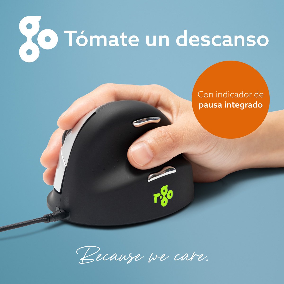 EAN 8719274490463 - R-Go Tools RGOHELA ratón mano derecha USB tipo A Óptico 2400 DPI imagen 13