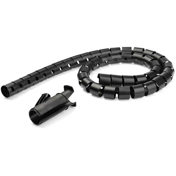 Startech.Manga De 2,5m En Espiral Para Gestión De Cableado Con Diámetro De 45mm Negro