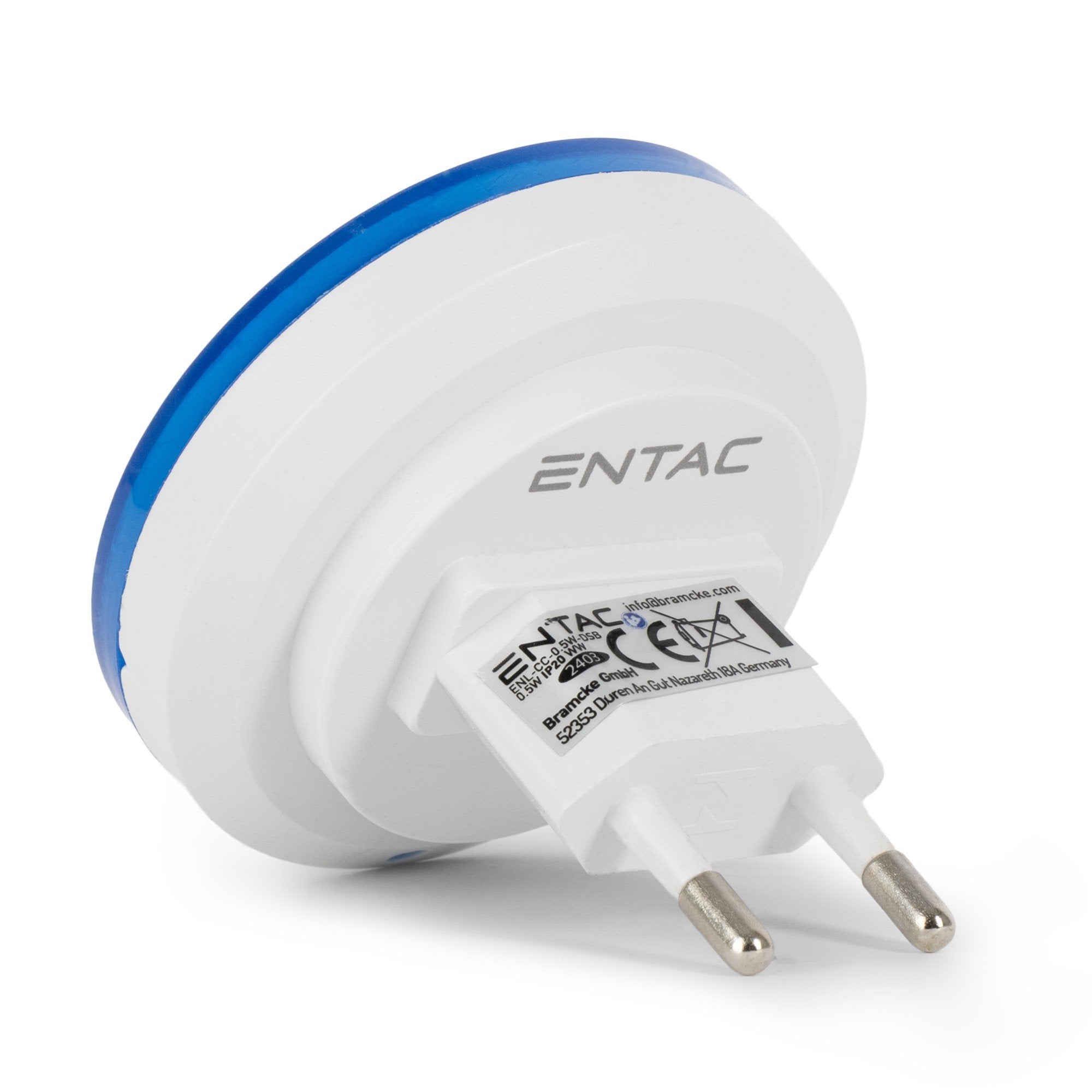 Entac Nachtlicht 0.5w Kreis Cw Blue Dämmerungssensor