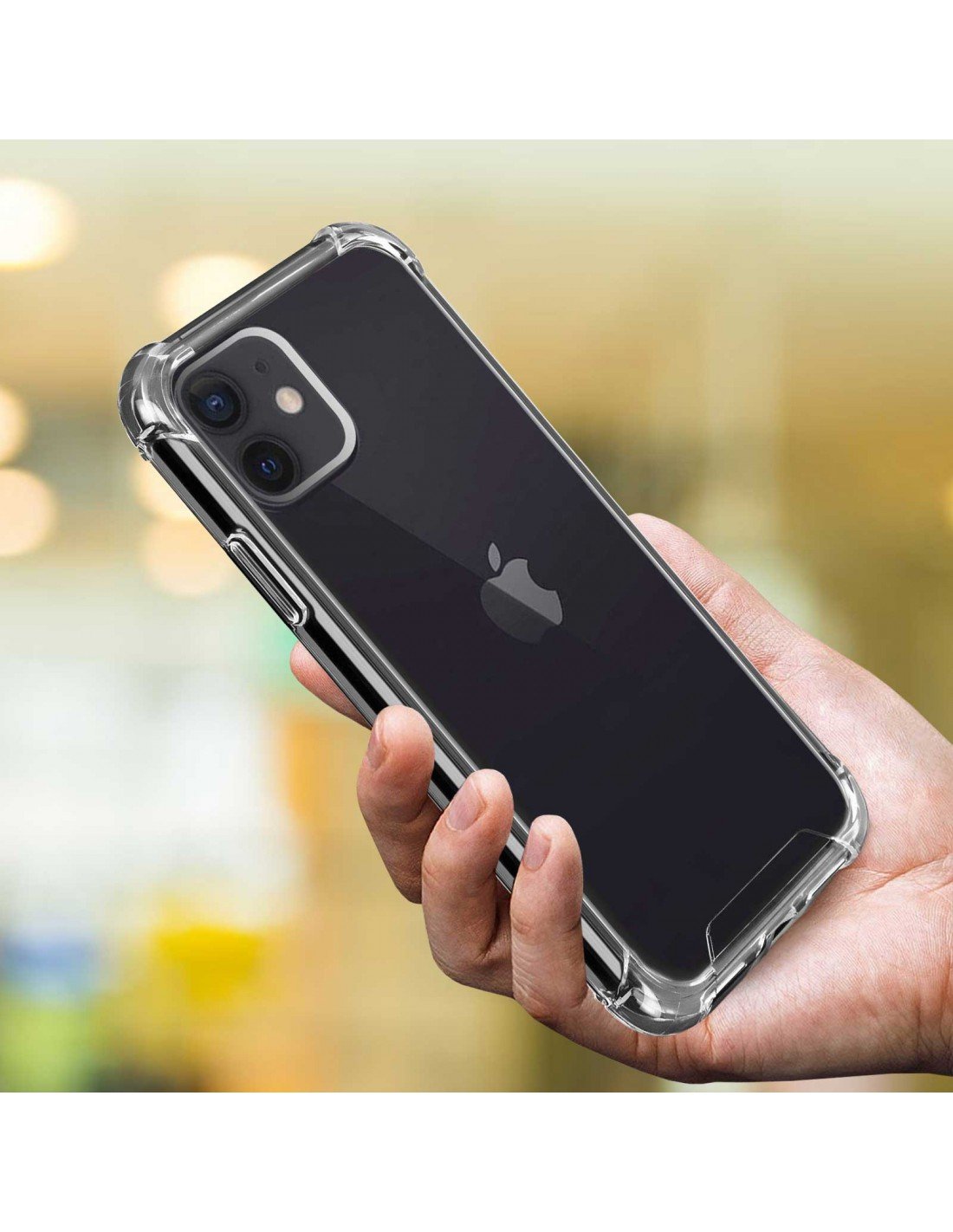 Akashi Funda Trasera Silicona Transparente Apple Iphone 12