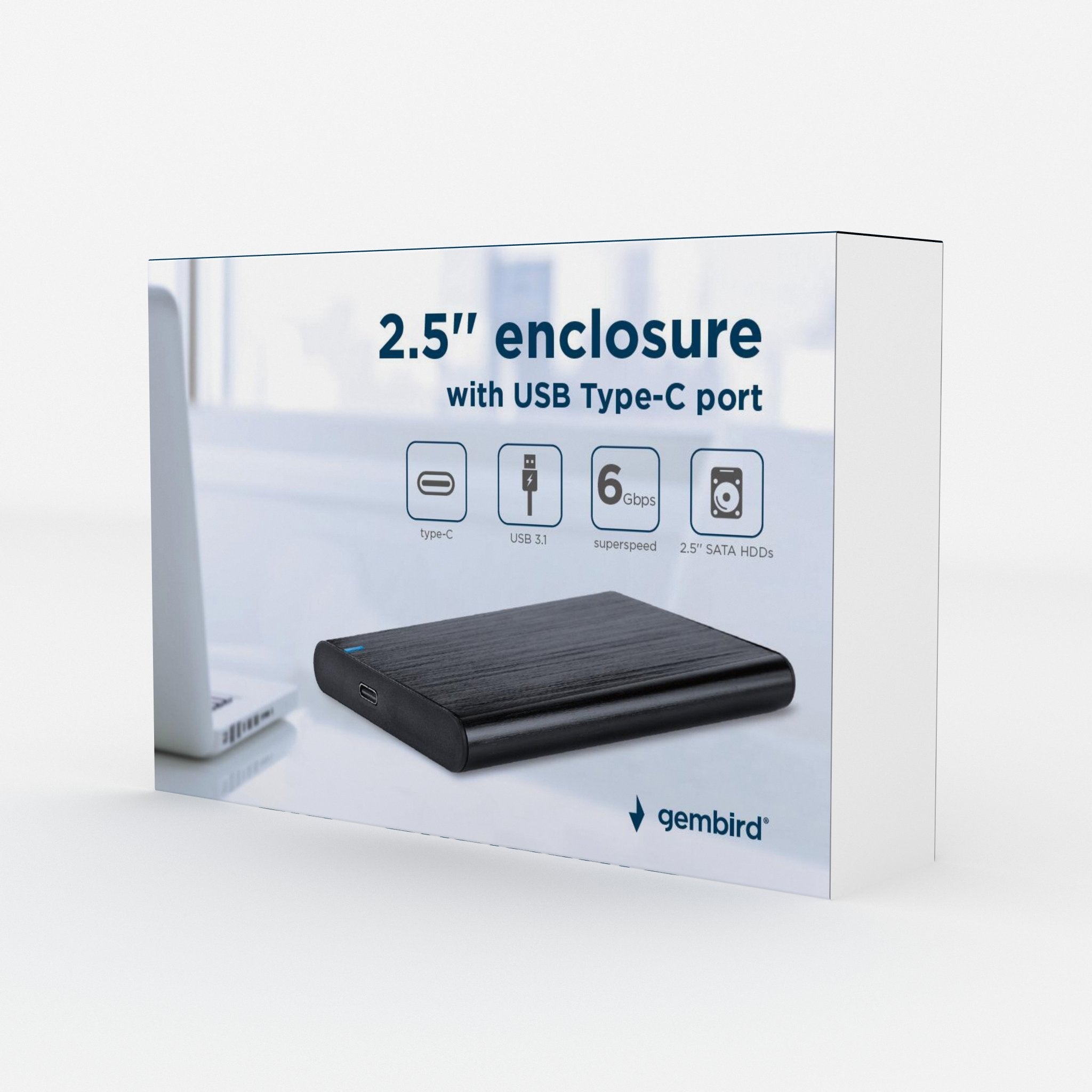 EAN 8716309113526 - Gembird EE2-U3S-6 caja para disco duro externo Carcasa de disco duro/SSD Negro 2.5" imagen 6