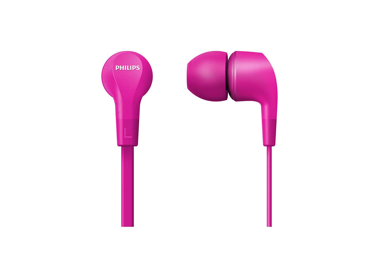 EAN 4895229111936 - Philips TAE1105PK/00 auricular y casco Auriculares Alámbrico Dentro de oído Llamadas/Música Rosa imagen 2