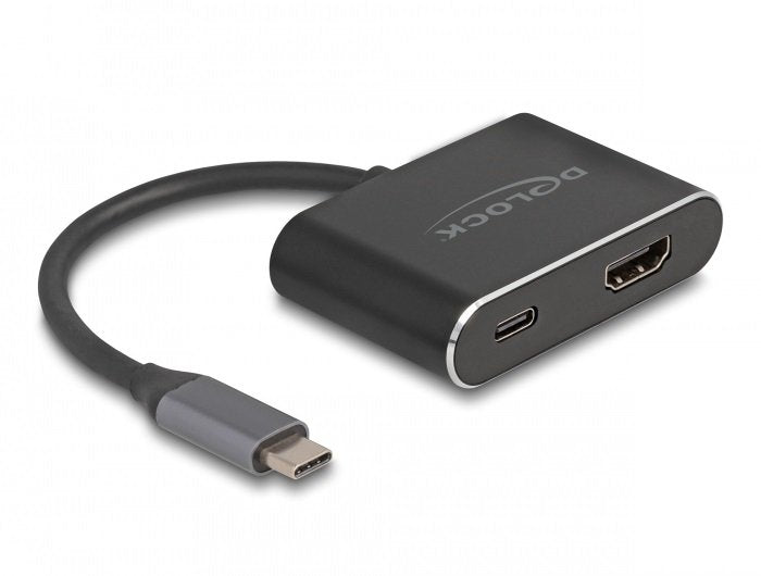 Delock Usb Type-C Adapter Zu Hdmi (Dp Alt Mode) 8k Mit Hdr Und Power Delivery 100 W