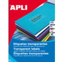 Apli Etiquetas Translucidas Resistentes Intemperie 210.0 X 297.0mm 100 Hojas