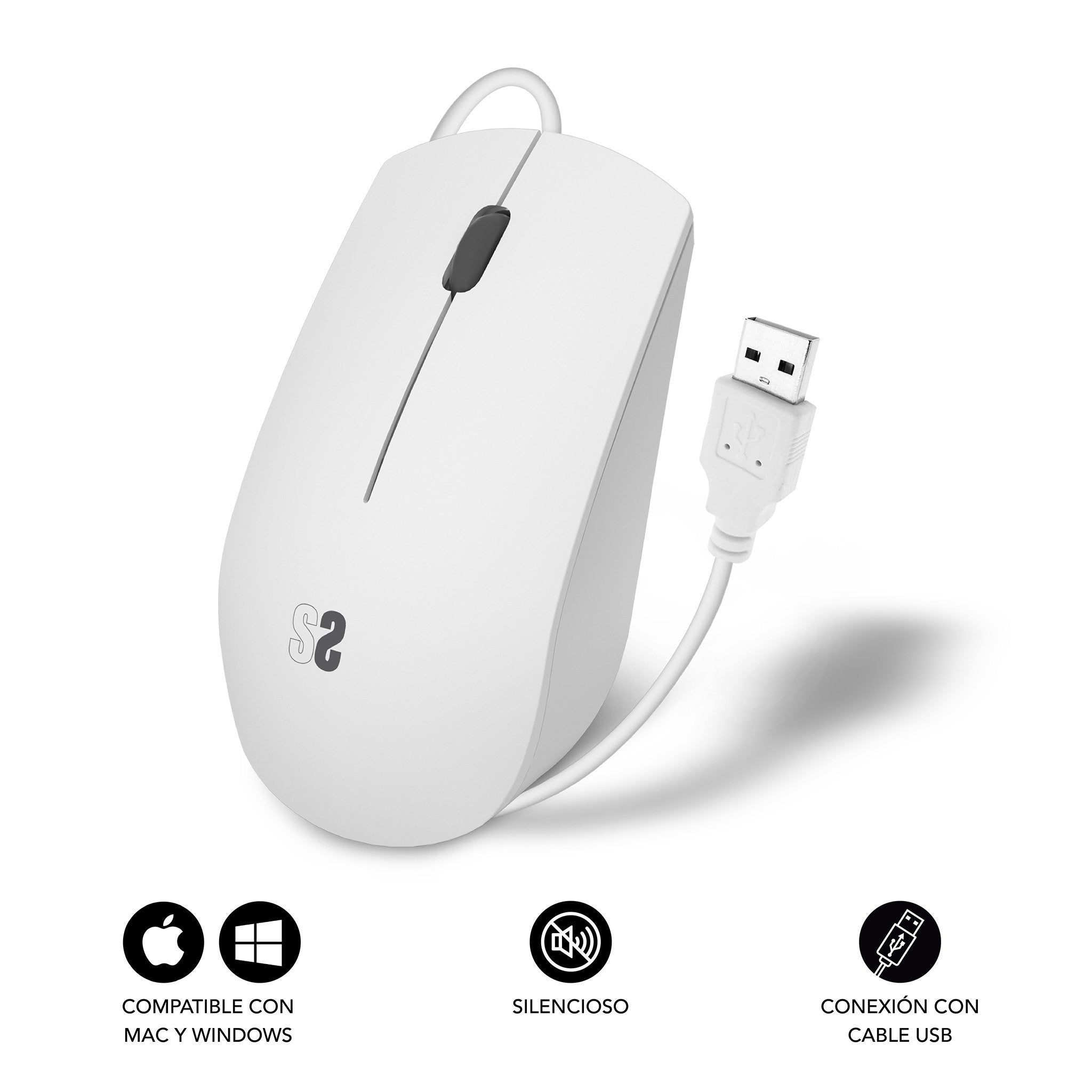 EAN 8436586742522 - SUBBLIM SUBMO-B2BS002 ratón Oficina Ambidextro USB tipo A Óptico imagen 2